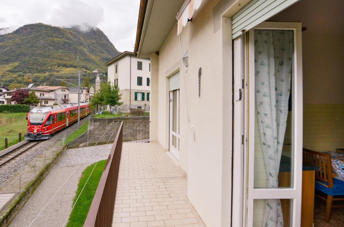 Alp Gruem Apartment - 8 Min Walk To Bernina Express Tirano Kültér fotó